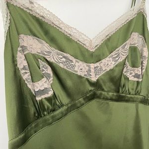 Valentino Silk Lace Trim Camisole